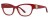 Colour Choice: Scarlet (02),  Frame Size (mm): Eye Size: <b>52</b> Bridge Size: <b>17</b> Sides: <b>140</b>