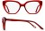 Colour Choice: Red (C2),  Frame Size (mm): Eye Size: <b>53</b> Bridge Size: <b>18</b> Sides: <b>140</b>