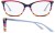 Colour Choice: Polished Pink & Blue Striation (C1),  Frame Size (mm): Eye Size: <b>52</b> Bridge Size: <b>16</b> Sides: <b>140</b>