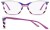 Colour Choice: Polished Purple Striation (C2),  Frame Size (mm): Eye Size: <b>52</b> Bridge Size: <b>16</b> Sides: <b>140</b>