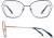 Colour Choice: Navy & Rose Gold (C1),  Frame Size (mm): Eye Size: <b>54</b> Bridge Size: <b>16</b> Sides: <b>140</b>