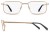 Colour Choice: Light Gold (C1),  Frame Size (mm): Eye Size: <b>53</b> Bridge Size: <b>17</b> Sides: <b>145</b>