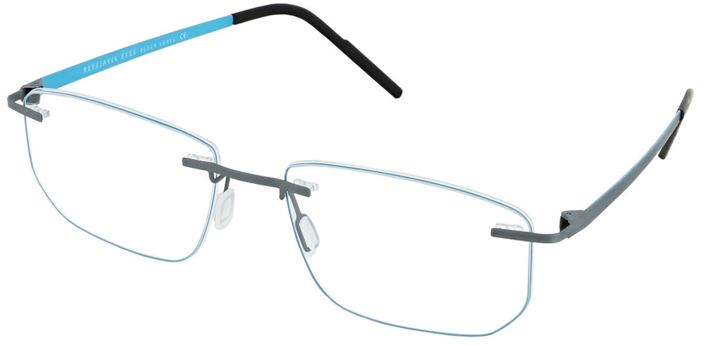 REYKJAVIK EYES BLACK LABEL 'ANDRES' Rimless Glasses InternetSpecs.co.uk